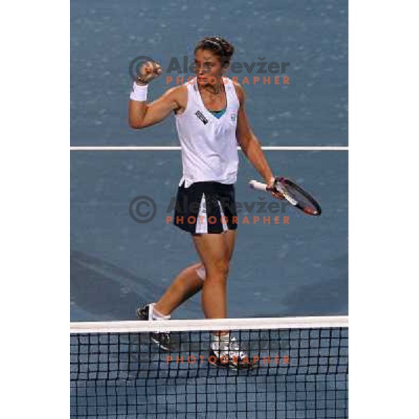 Sara Errani (ITA) in action during final of Banka Koper Slovenia Open, WTA tour in SRC Marina, Portoroz 26.7.2009 