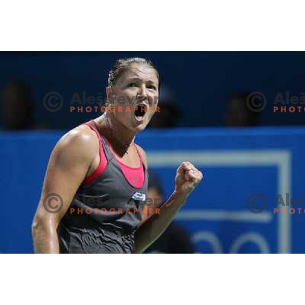 Dinara Safina (RUS) in action during final of Banka Koper Slovenia Open, WTA tour in SRC Marina, Portoroz 26.7.2009 
