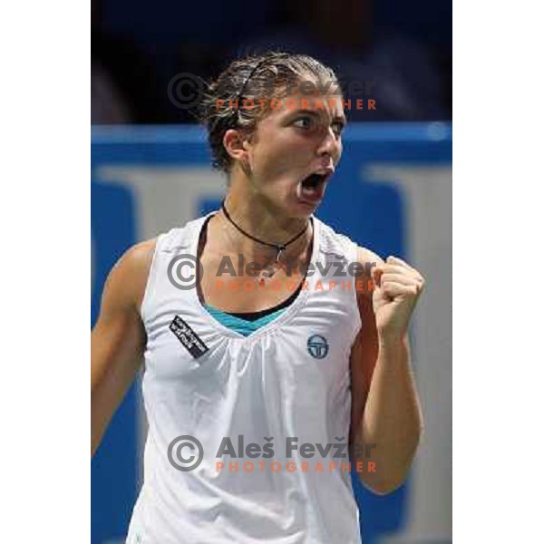Sara Errani (ITA) in action during final of Banka Koper Slovenia Open, WTA tour in SRC Marina, Portoroz 26.7.2009 