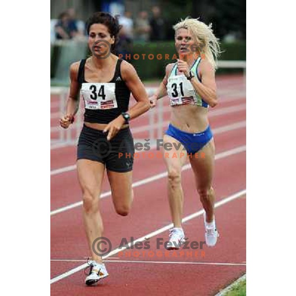 Klemen Urska (34), Jolanda Ceplak at International athletic league, Poljane, Maribor, 28.7.2009 