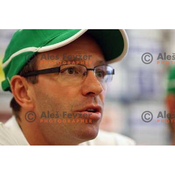 Dany Gelinas at Tilia Olimpija pre-season press conference at Hala Tivoli, Ljubljana 3.8.02009 