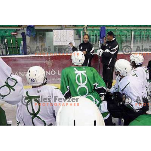 Head coach Dany Gelinas from Tilia Olimpija at first ice practice session for 2009-2010 season in Hala Tivoli, Ljubljana, Slovenia 3.8.2009 