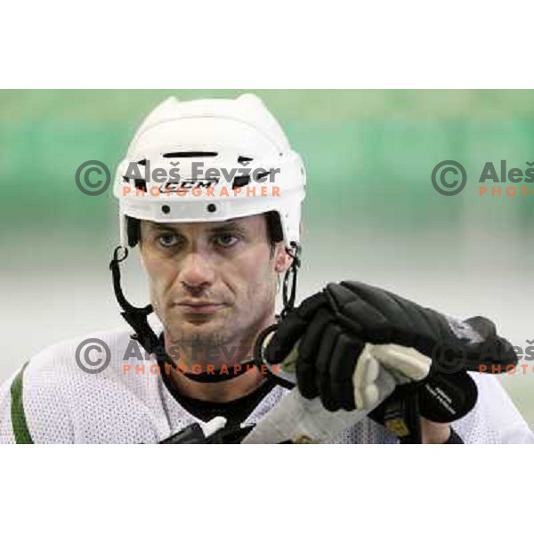 Ivo Jan from Tilia Olimpija at first ice practice session for 2009-2010 season in Hala Tivoli, Ljubljana, Slovenia 3.8.2009 