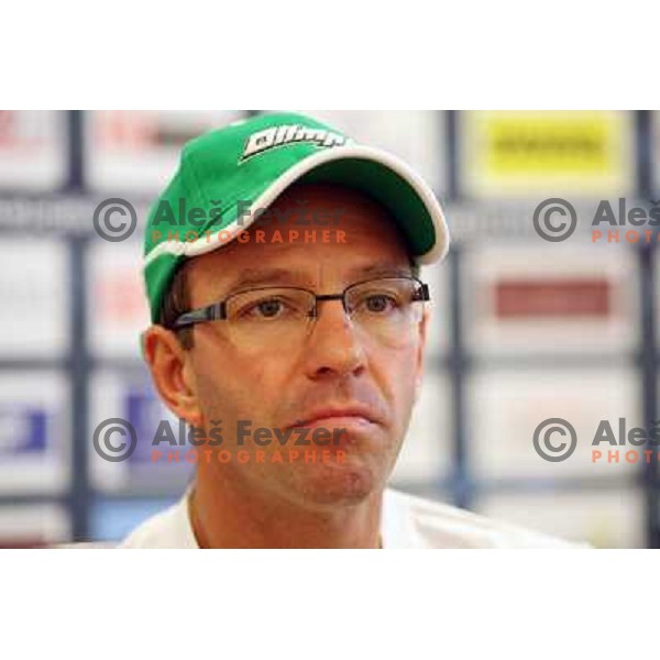Dany Gelinas at Tilia Olimpija pre-season press conference at Hala Tivoli, Ljubljana 3.8.02009 