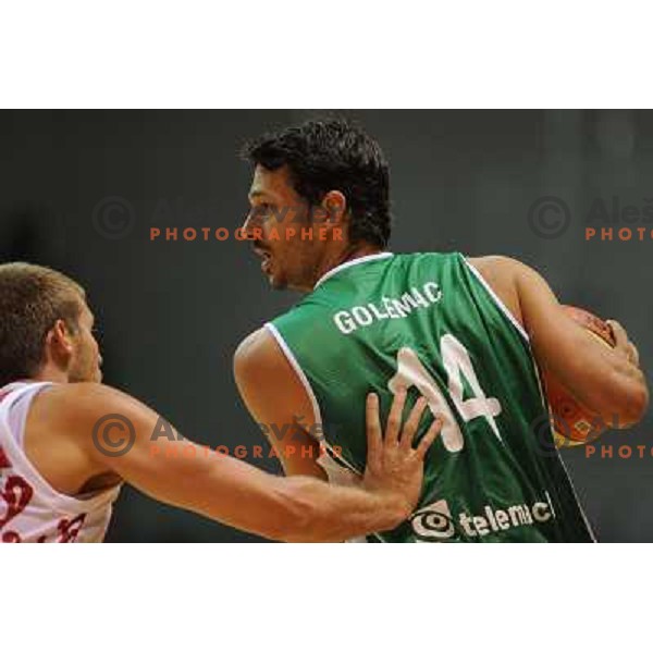 Golemac at the basketballl game Slovenia - Russia, Friendly Match, Novo Mesto, 10.08.2009, 