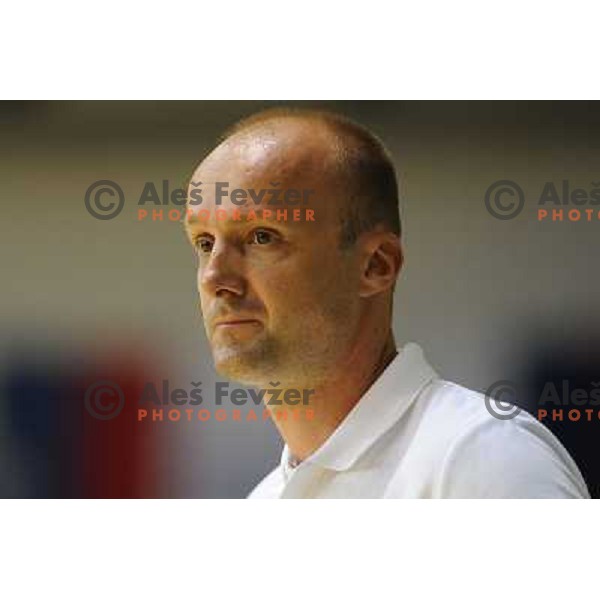 Zdovc at the basketballl game Slovenia - Russia, Friendly Match, Novo Mesto, 10.08.2009, 