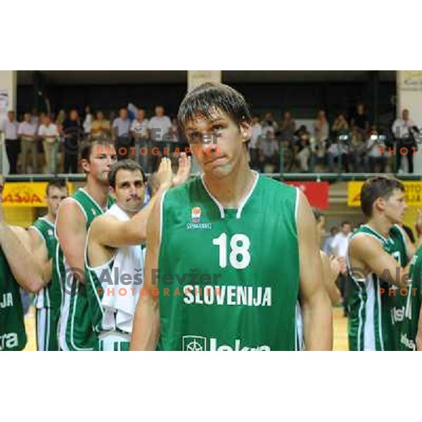 Vidmar at the basketballl game Slovenia - Russia, Friendly Match, Novo Mesto, 10.08.2009, 
