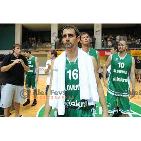 Lorbek Domen at the basketballl game Slovenia - Russia, Friendly Match, Novo Mesto, 10.08.2009, 
