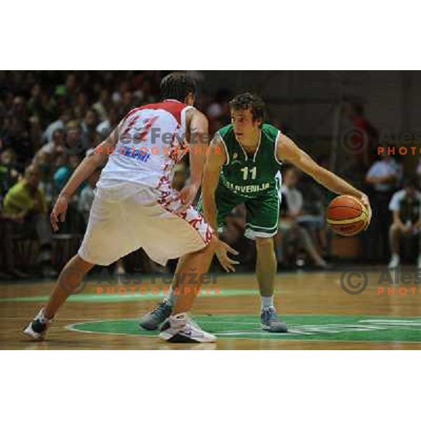 Dragic at the basketballl game Slovenia - Russia, Friendly Match, Novo Mesto, 10.08.2009, 