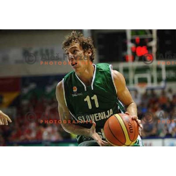 Dragic at the basketballl game Slovenia - Russia, Friendly Match, Novo Mesto, 10.08.2009, 