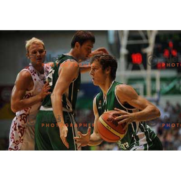 Dragic at the basketballl game Slovenia - Russia, Friendly Match, Novo Mesto, 10.08.2009, 