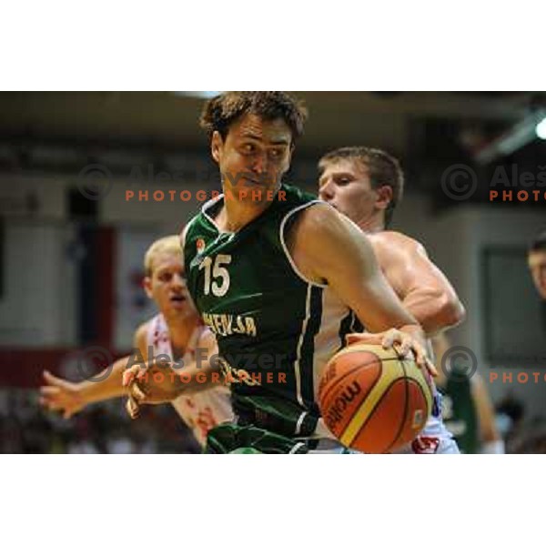 Lorbek Erazem at the basketballl game Slovenia - Russia, Friendly Match, Novo Mesto, 10.08.2009, 