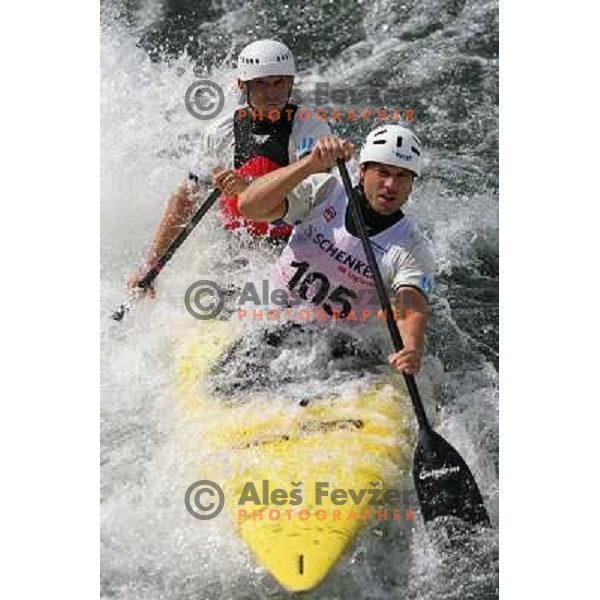 Milan Kuban, Marian Olejnik during ICF Slalom World Ranking race, Slovenian Open in Tacen, 23.08.2009 