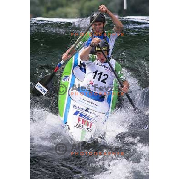 Urban Jarc, Blaz Oven during ICF Slalom World Ranking race, Slovenian Open in Tacen, 23.08.2009 