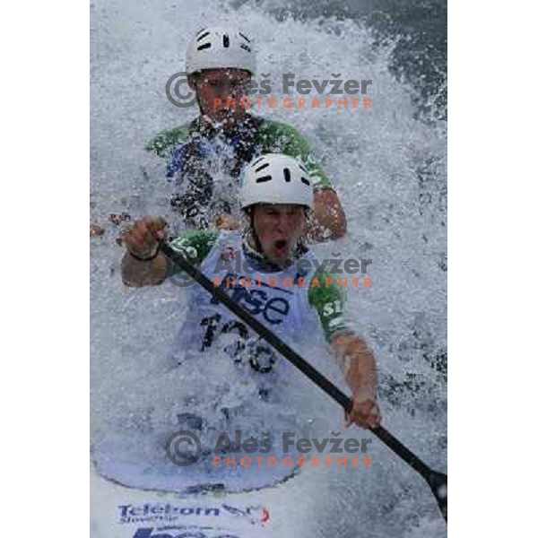 Luka Slapsak, Gasper Babnik during ICF Slalom World Ranking race, Slovenian Open in Tacen, 23.08.2009 