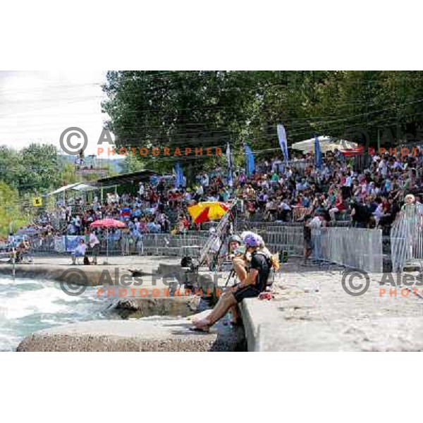 Crowd during ICF Slalom World Ranking race, Slovenian Open in Tacen, 23.08.2009 