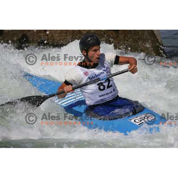 Ioannis Mandas during ICF Slalom World Ranking race, Slovenian Open in Tacen, 23.08.2009 