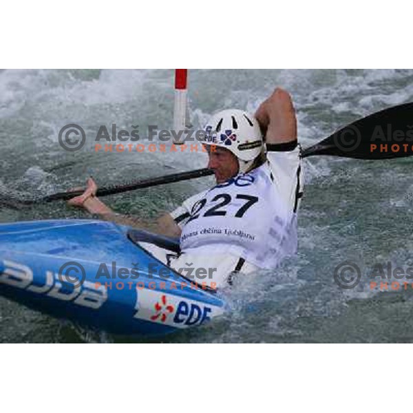 Sebastien Combot during ICF Slalom World Ranking race, Slovenian Open in Tacen, 23.08.2009 