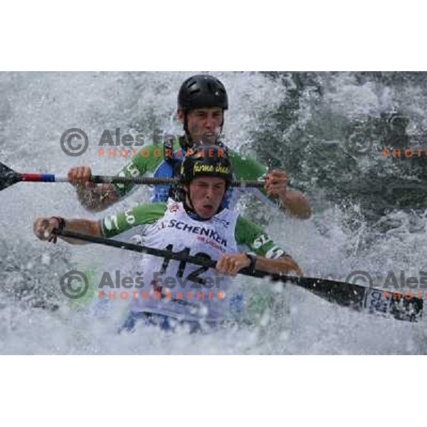 Urban Jarc, Blaz Oven during ICF Slalom World Ranking race, Slovenian Open in Tacen, 23.08.2009 