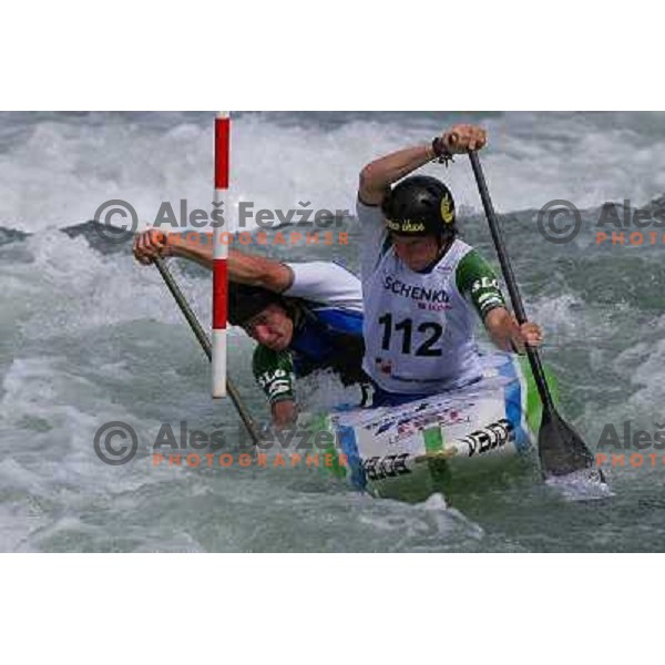 Urban Jarc, Blaz Oven during ICF Slalom World Ranking race, Slovenian Open in Tacen, 23.08.2009 