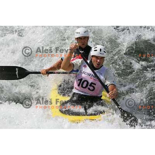 Milan Kuban, Marian Olejnik during ICF Slalom World Ranking race, Slovenian Open in Tacen, 23.08.2009 
