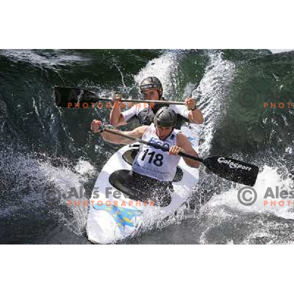 Hradilek, Sehnal during ICF Slalom World Ranking race, Slovenian Open in Tacen, 23.08.2009 
