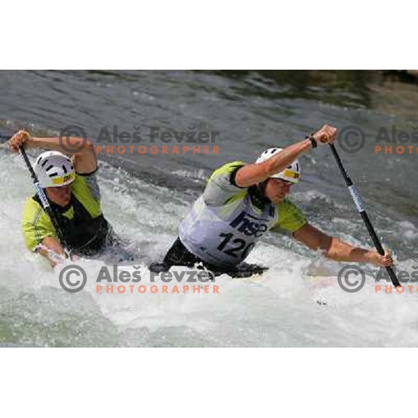 Kucera, Batik during ICF Slalom World Ranking race, Slovenian Open in Tacen, 23.08.2009 