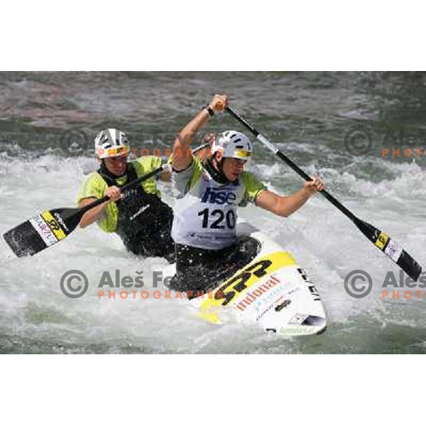 Kucera, Batik during ICF Slalom World Ranking race, Slovenian Open in Tacen, 23.08.2009 