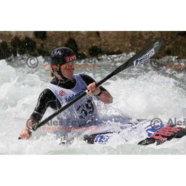 Nina Mozetic during ICF Slalom World Ranking race, Slovenian Open in Tacen, 23.08.2009 