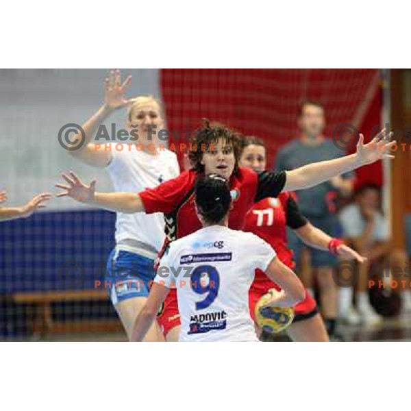 Dragana Cvijic at handball match Krim Mercator- Buducnost at Vinko Kandija Memorial Cup, played at Kodeljevo Hall, Ljubljana 4.9.2009 