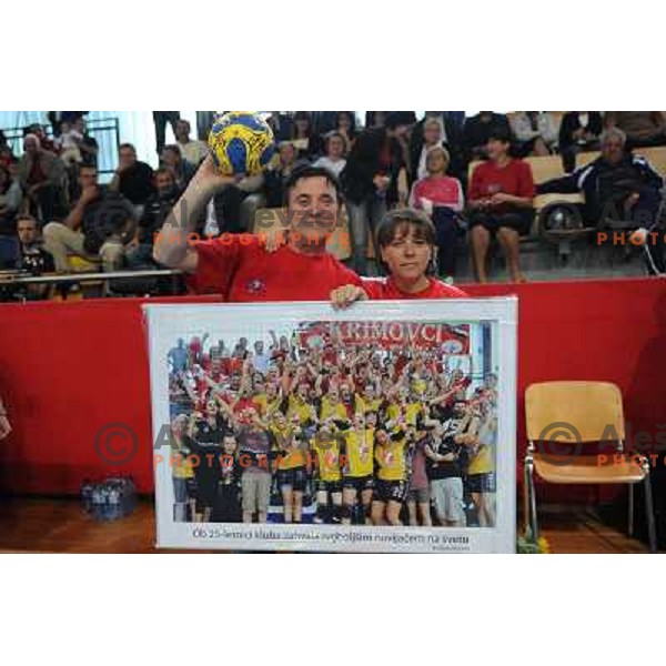 Krim fans at the Handball game Krim Mercator - Hypo, Vinko Kandija Memorial Cup, Ljubljana 05.09.2009 