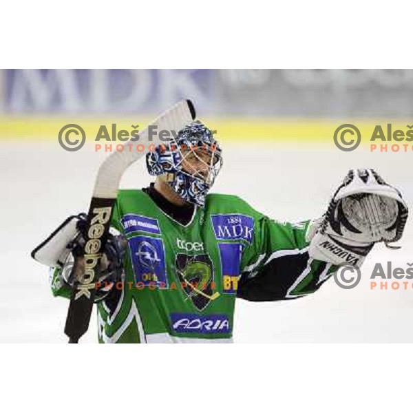 Norm Maracle at ice-hockey match Tilia Olimpija- Acroni Jesenice in round 2 of Ebel league, played in Hala Tivoli, Ljubljana 13.9.2009. Tilia Olimpija won 4:1 