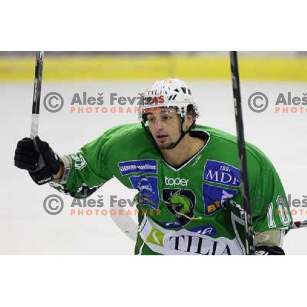 Brendan Yarema at ice-hockey match Tilia Olimpija- Red Bull Salzburg in round 5 of EBEL league, played in Hala Tivoli, Ljubljana, Slovenia 22.9.2009 