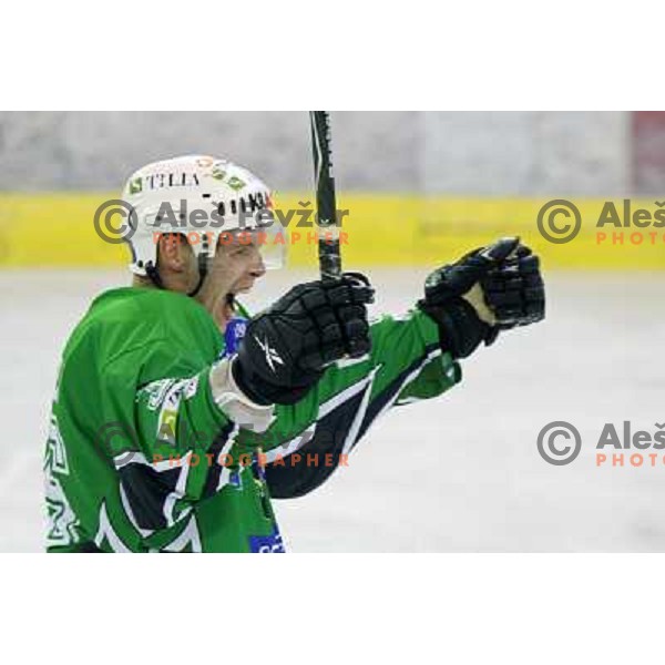 Andrej Tavzelj at ice-hockey match Tilia Olimpija- Red Bull Salzburg in round 5 of EBEL league, played in Hala Tivoli, Ljubljana, Slovenia 22.9.2009 