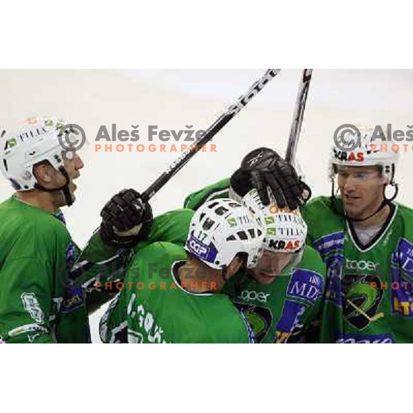 Egon Muric, Groznik at ice-hockey match Tilia Olimpija- Red Bull Salzburg in round 5 of EBEL league, played in Hala Tivoli, Ljubljana, Slovenia 22.9.2009 
