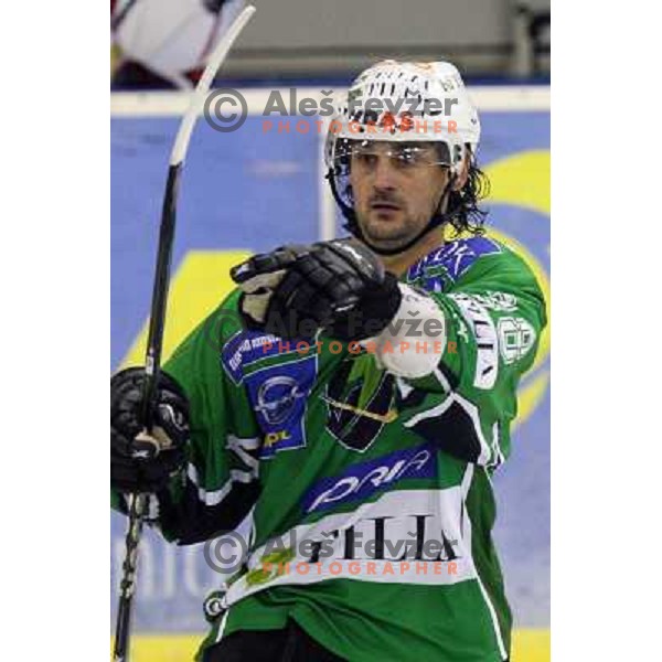 Frank Banham at ice-hockey match Tilia Olimpija- Red Bull Salzburg in round 5 of EBEL league, played in Hala Tivoli, Ljubljana, Slovenia 22.9.2009 