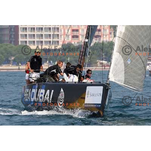 Team Sea Dubai during first day of match racing at Bank Sarasin RC 44 Portoroz Cup, Slovenia 29.9.2009 