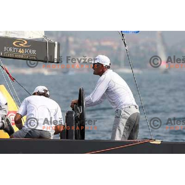Russell Coutts during first day of match racing at Bank Sarasin RC 44 Portoroz Cup, Slovenia 29.9.2009 