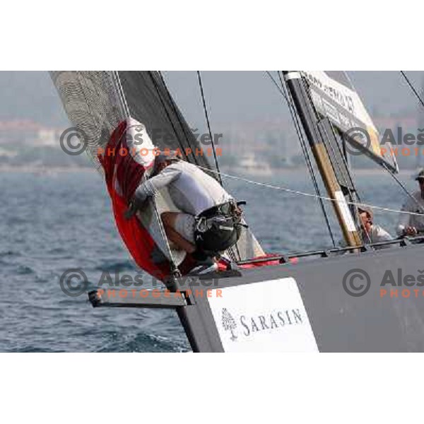 Team Austria during first day of match racing at Bank Sarasin RC 44 Portoroz Cup, Slovenia 29.9.2009 