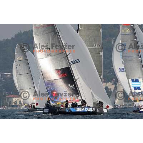 Team Sea Dubai during first day of match racing at Bank Sarasin RC 44 Portoroz Cup, Slovenia 29.9.2009 