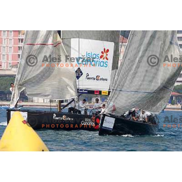 Team Puerto Calero Islas Canarias during first day of match racing at Bank Sarasin RC 44 Portoroz Cup, Slovenia 29.9.2009 