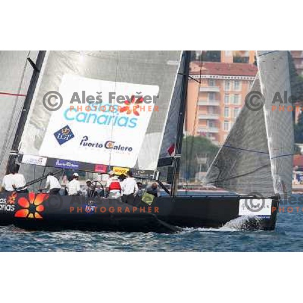 Team Puerto Calero Islas Canarias during first day of match racing at Bank Sarasin RC 44 Portoroz Cup, Slovenia 29.9.2009 