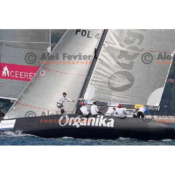 Team Organika during first day of match racing at Bank Sarasin RC 44 Portoroz Cup, Slovenia 29.9.2009 