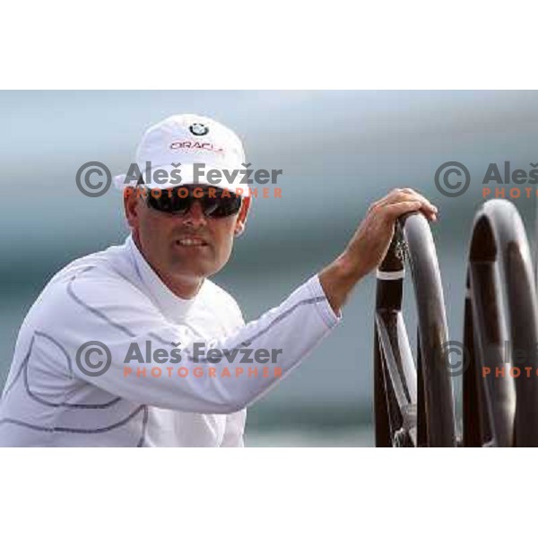 Russell Coutts during first day of match racing at Bank Sarasin RC 44 Portoroz Cup, Slovenia 29.9.2009 