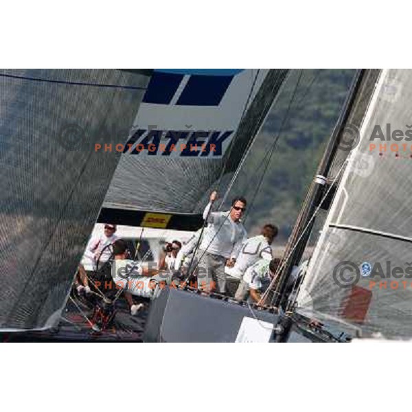 Team Aqua during first day of match racing at Bank Sarasin RC 44 Portoroz Cup, Slovenia 29.9.2009 