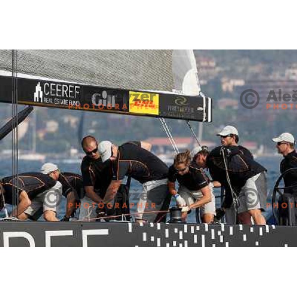 Team Ceeref during first day of match racing at Bank Sarasin RC 44 Portoroz Cup, Slovenia 29.9.2009 