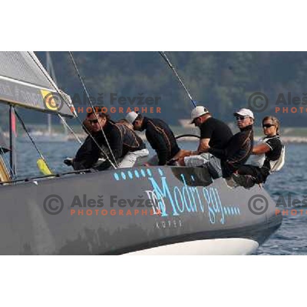 Ekipa Modri gaj during first day of match racing at Bank Sarasin RC 44 Portoroz Cup, Slovenia 29.9.2009 
