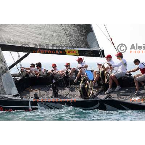 Team Artemis during first day of match racing at Bank Sarasin RC 44 Portoroz Cup, Slovenia 29.9.2009 