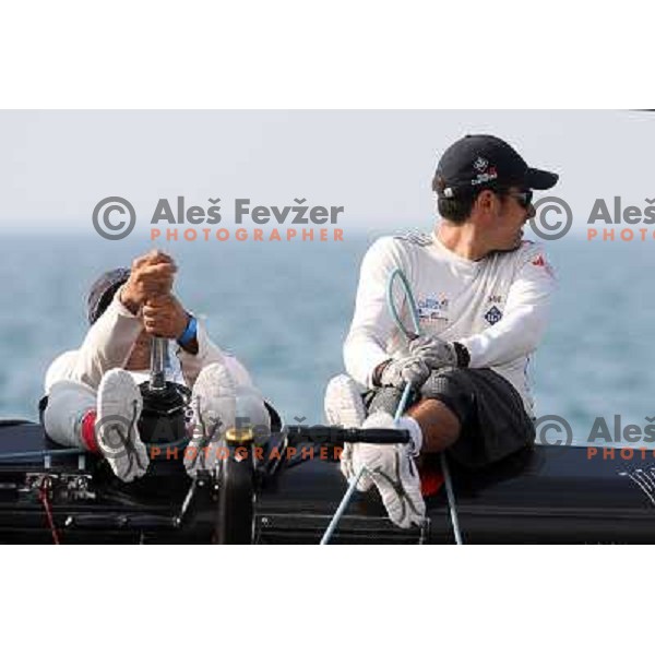 Team Puerto Calero Islas Canarias during first day of match racing at Bank Sarasin RC 44 Portoroz Cup, Slovenia 29.9.2009 