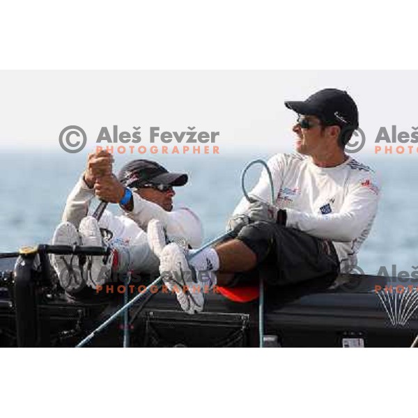 Team Puerto Calero Islas Canarias during first day of match racing at Bank Sarasin RC 44 Portoroz Cup, Slovenia 29.9.2009 